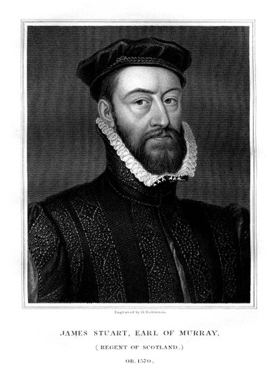 James Stewart, 1. hrabia Moray, regent Szkocji, 1827. autorstwa H. Robinson