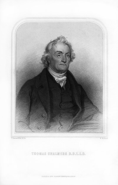 Thomas Chalmers, szkocki boski, 1870. autorstwa H. Robinson