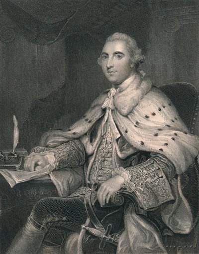 William Fitz-Maurice Petty, pierwszy markiz Lansdowne, ok. 1766, początek XIX wieku. autorstwa H. Robinson