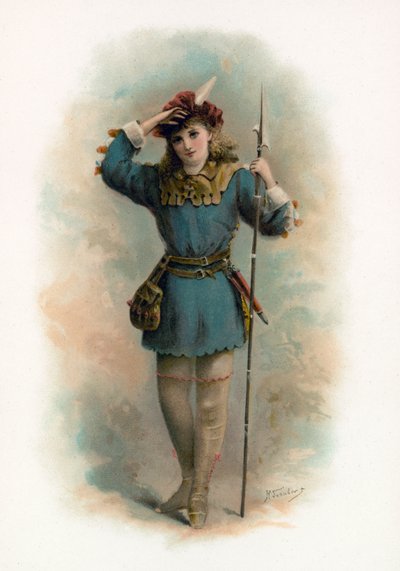 Rosalinda z Jak wam się podoba autorstwa H. Saunders