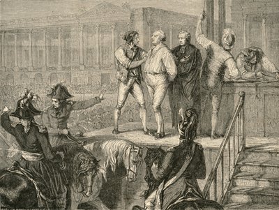 Egzekucja Ludwika XVI w dniu 21 stycznia 1793 r. autorstwa H. de la Charlerie