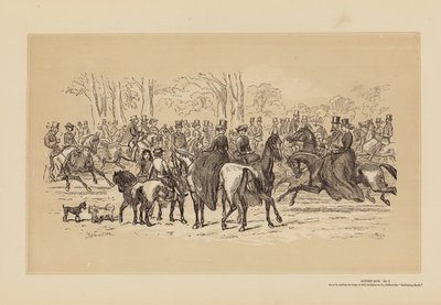 Rotten Row, nr 2, jak jest (grawerunek) autorstwa Hablot Knight (1815 92) Browne