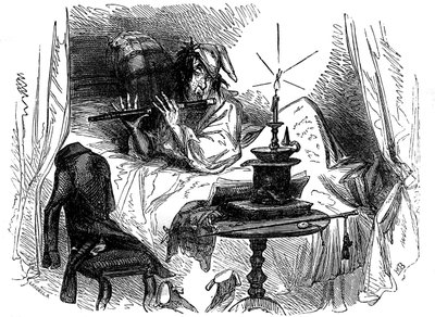 „The Old Curiosity Shop” Karola Dickensa autorstwa Hablot Knight Browne