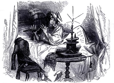 „The Old Curiosity Shop” Karola Dickensa autorstwa Hablot Knight Browne