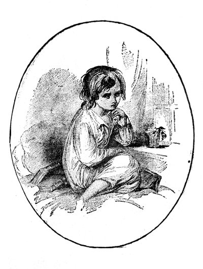 Mały Paul z filmu Dombey & Son autorstwa Charlesa Dickensa autorstwa Hablot Knight Browne