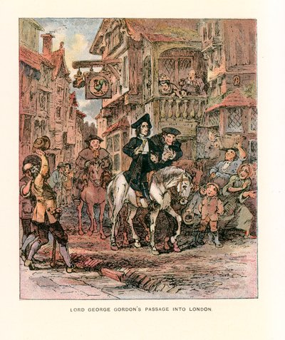 Ilustracja do Barnaby Rudge. autorstwa Hablot Knight Browne