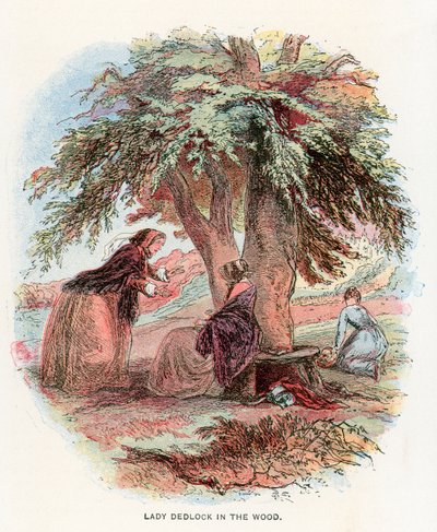 Ilustracja do Ponurego Domu autorstwa Hablot Knight Browne