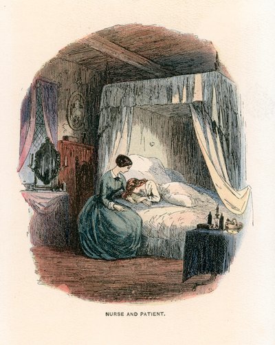Ilustracja do Ponurego Domu autorstwa Hablot Knight Browne