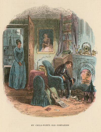 Ilustracja do Davida Copperfielda autorstwa Hablot Knight Browne