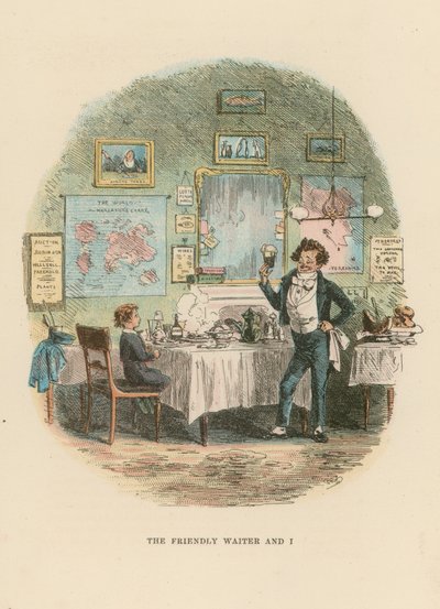 Ilustracja do Davida Copperfielda autorstwa Hablot Knight Browne