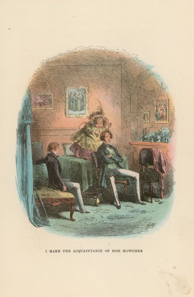 Ilustracja do Davida Copperfielda autorstwa Hablot Knight Browne