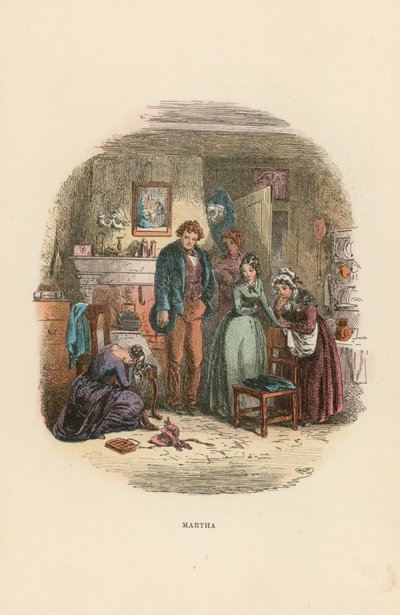 Ilustracja do Davida Copperfielda autorstwa Hablot Knight Browne