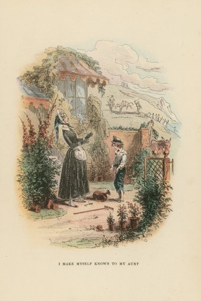 Ilustracja do Davida Copperfielda autorstwa Hablot Knight Browne