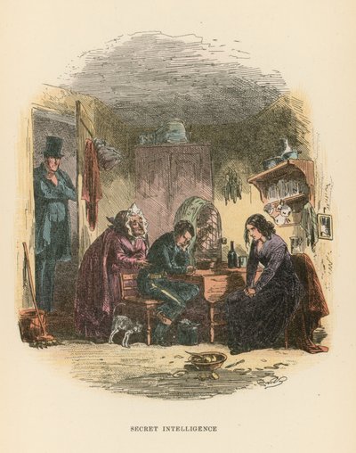 Ilustracja do Dombey i Son autorstwa Hablot Knight Browne