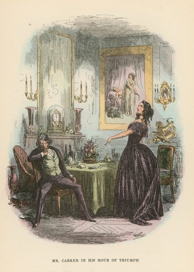 Ilustracja do Dombey i Son autorstwa Hablot Knight Browne