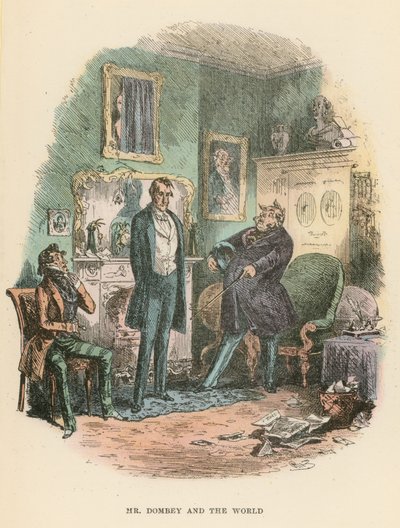Ilustracja do filmu Dombey i syn autorstwa Hablot Knight Browne