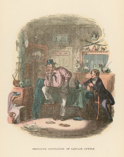 Ilustracja do Dombey i Son autorstwa Hablot Knight Browne