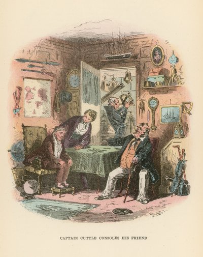 Ilustracja do Dombey i Son autorstwa Hablot Knight Browne