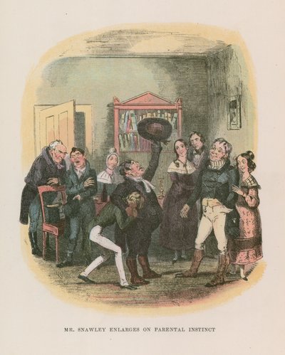 Ilustracja do Mikołaja Nickleby autorstwa Hablot Knight Browne