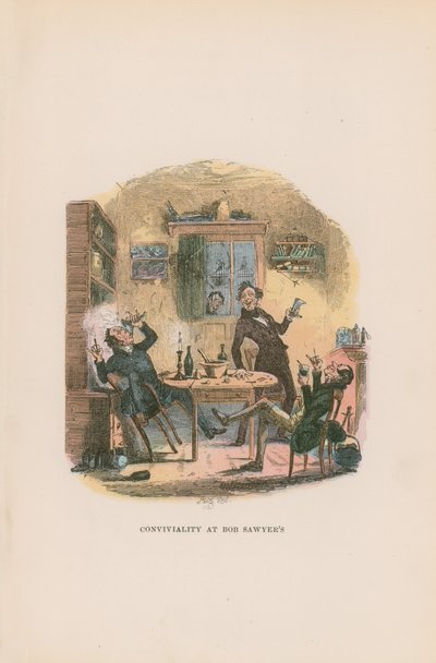 Ilustracja do dokumentów Pickwicka autorstwa Hablot Knight Browne