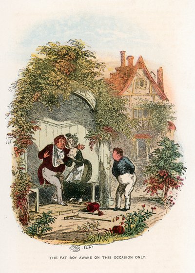 Ilustracja do dokumentów Pickwicka autorstwa Hablot Knight Browne