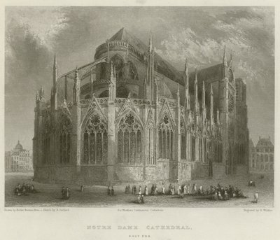 Katedra Notre Dame, East End autorstwa Hablot Knight Browne