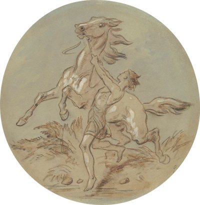 Jeden z osiemnastu projektów serii talerzy przedstawiających Wenus i Adonisa autorstwa Hablot Knight Browne