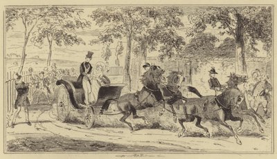 Oksfordzkie strzelanie do Queen autorstwa Hablot Knight Browne