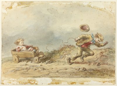 Zerwana lina od wózka autorstwa Hablot Knight Browne
