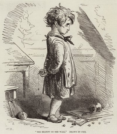 Cień na ścianie autorstwa Hablot Knight Browne