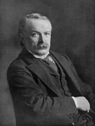 David Lloyd George, polityk brytyjski, ok. 1920 r. autorstwa Haines