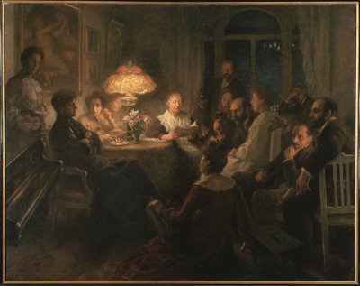 Les amis - Przyjaciele - Pauli (Hirsch-Pauli), Hanna (1864-1940) - 1900-1905 - Olej na płótnie - 204x260 - Muzeum Narodowe w Sztokholmie autorstwa Hanna Pauli