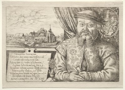Hieronymus Schurstab, burmistrz Norymbergi, 1554. autorstwa Hanns Sebald Lautensack