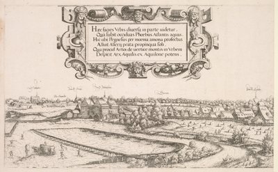 Panoramiczny widok Norymbergi: część lewa, 1552. autorstwa Hanns Sebald Lautensack