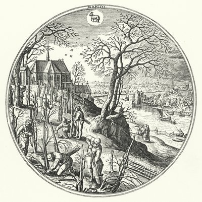 Marzec (grawerowanie) autorstwa Hans (after) Bol
