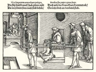 Dna moczanowa (grawerowanie) autorstwa Hans (after) Burgkmair