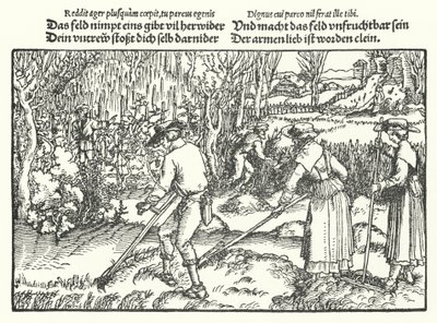 Żniwiarze (grawerowanie) autorstwa Hans (after) Burgkmair