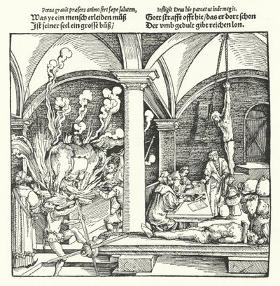 Tortury (grawerowanie) autorstwa Hans (after) Burgkmair