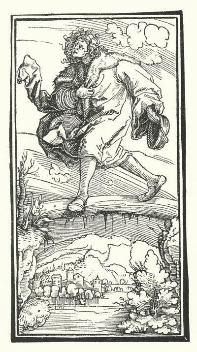 Drzeworyt z De Remediis Giantum Fortunae (Środki zaradcze na szczęście i wstręt) Petrarki (rycina) autorstwa Hans (after) Burgkmair