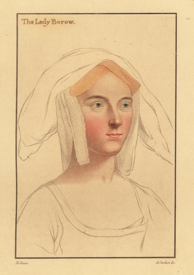 Alice London lub Catherine Clifton lub Catherine Parr., 1812 (grawerowanie) autorstwa Hans (after) Holbein the Younger