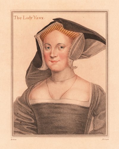 Elizabeth Cheney, Lady Vaux., 1812 (grawerowanie) autorstwa Hans (after) Holbein the Younger