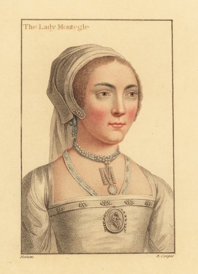 Lady Mary Brandon, baronowa Monteagle autorstwa Hans (after) Holbein the Younger