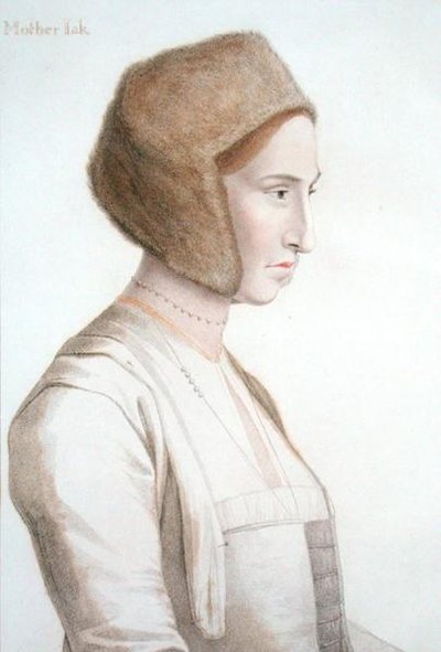 Matka Jackson, pielęgniarka przyszłego Edwarda VI, rycina Francesco Bartolozzi (1727-1815) (ryta) autorstwa Hans (after) Holbein the Younger