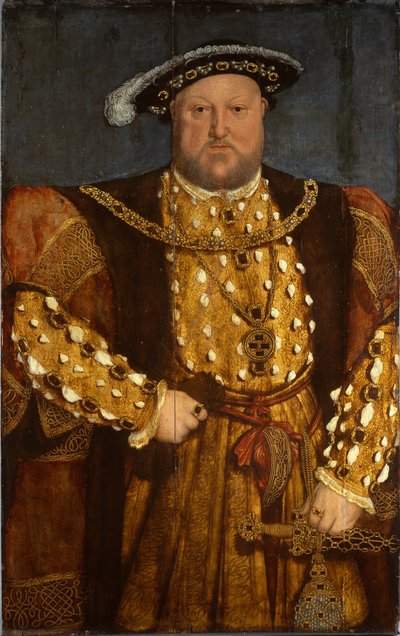 Portret króla Henryka VIII (olej na drewnie) autorstwa Hans (after) Holbein the Younger