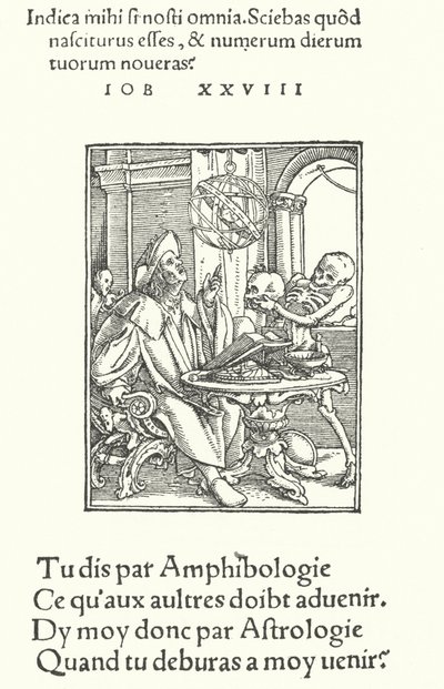 Astrolog (rycina) autorstwa Hans (after) Holbein the Younger