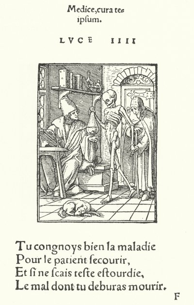 Lekarz (grafika) autorstwa Hans (after) Holbein the Younger