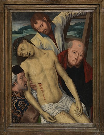 Zdjęcie z krzyża, ok. 1491-1519 (olej na desce) autorstwa Hans (after) Memling