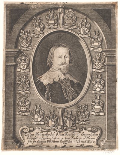 Hans Krabbe do Søgård. Z kazania pogrzebowego 1648 autorstwa Hans Andreas Greys