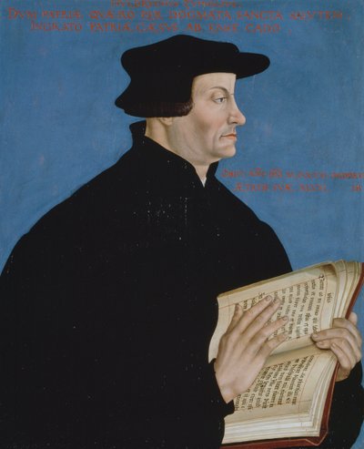 Portret Huldrycha Zwingli (1848-1531) autorstwa Hans Asper