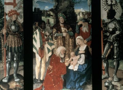 Adoracja Trzech Króli, 1507 autorstwa Hans Baldung